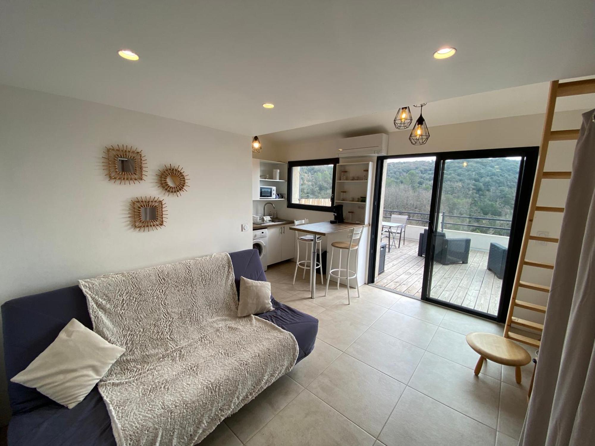 Studio Au Calme, Grande Terrasse Avec Vue Vallee Ginasservis 外观 照片